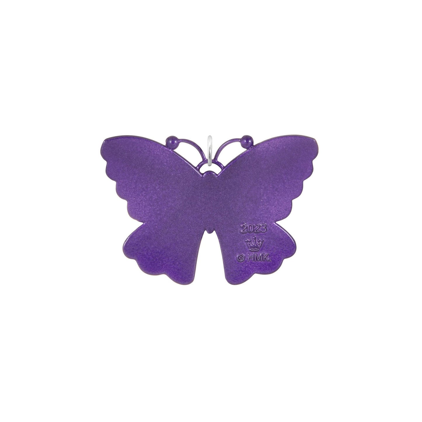 Mini Little Purple Butterfly Metal Ornament, 1", 2023 Keepsake Ornament