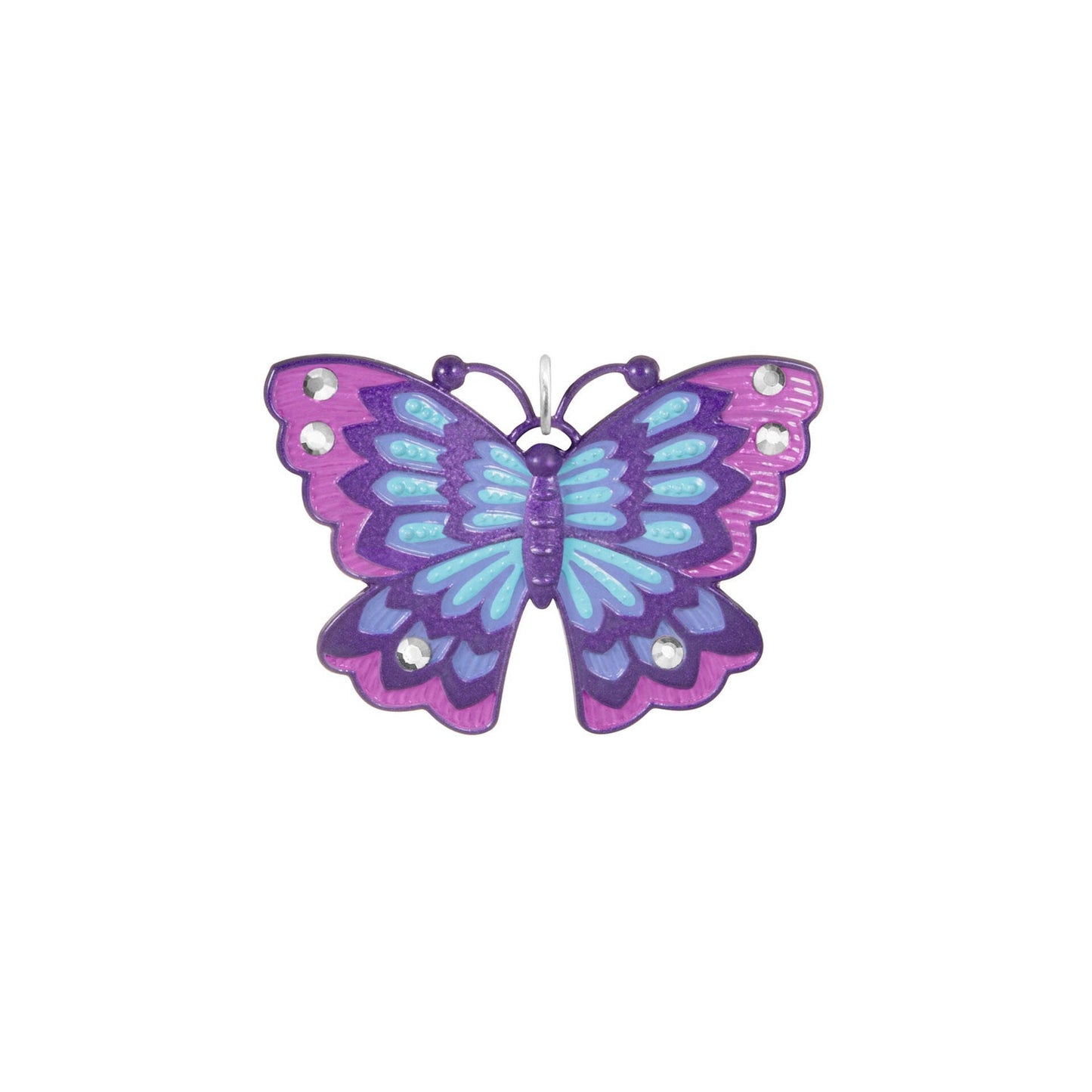 Mini Little Purple Butterfly Metal Ornament, 1", 2023 Keepsake Ornament