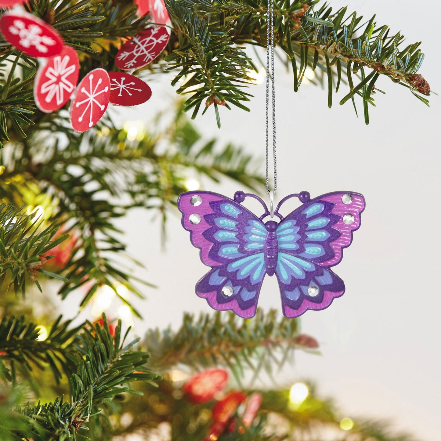 Mini Little Purple Butterfly Metal Ornament, 1", 2023 Keepsake Ornament