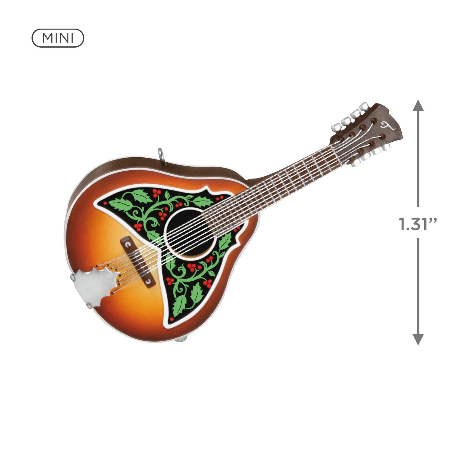 Mini Merry Mandolin Musical 2024 Keepsake Ornament, 1.31"