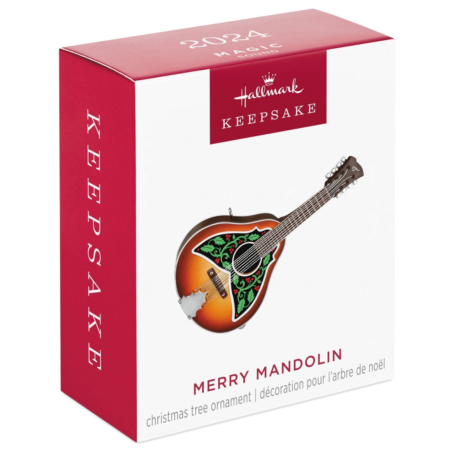 Mini Merry Mandolin Musical 2024 Keepsake Ornament, 1.31"