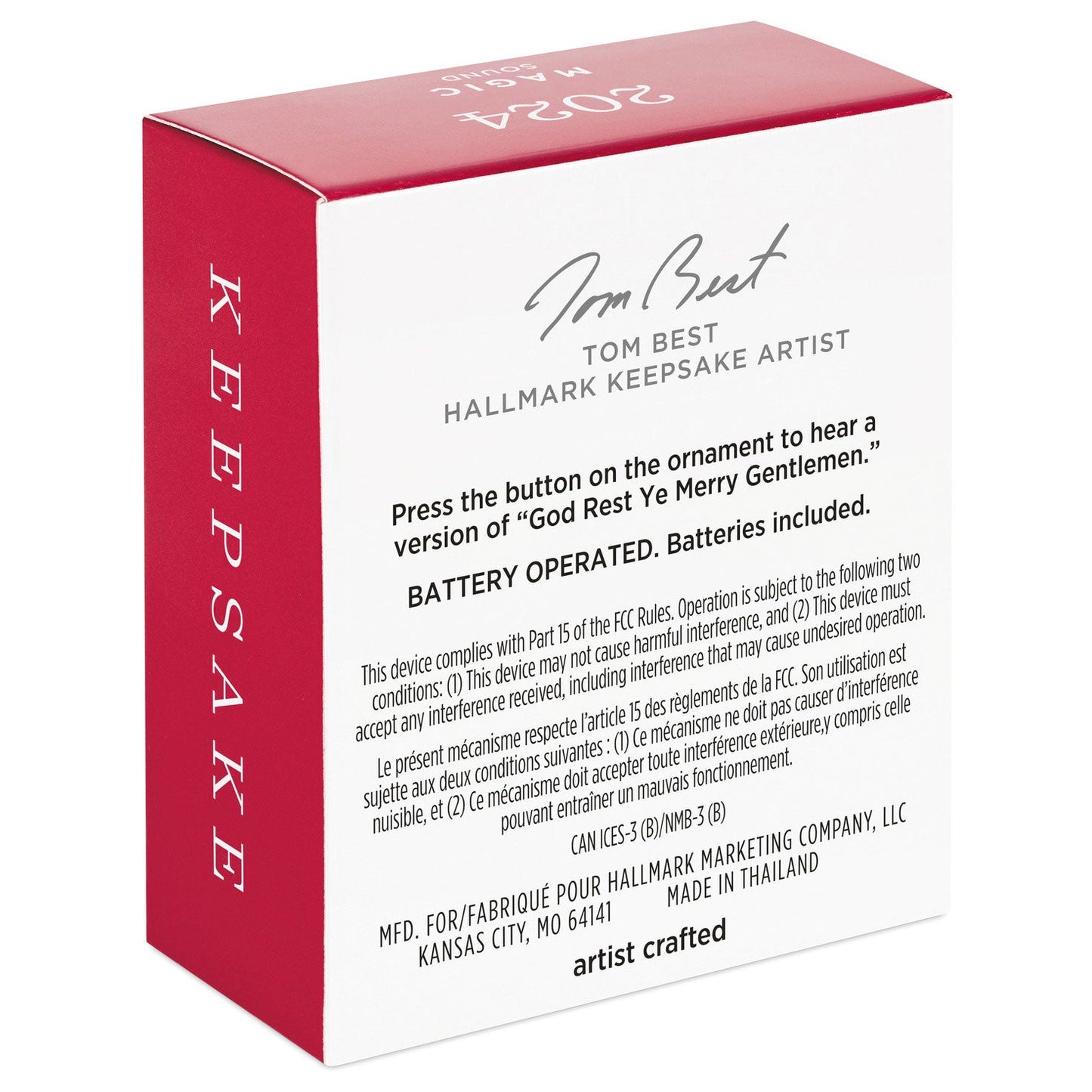 Mini Merry Mandolin Musical 2024 Keepsake Ornament, 1.31"