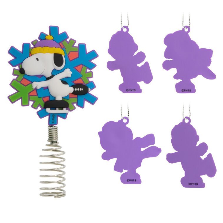 Mini Peanuts® Hallmark Tree Topper and Ornaments, Set of 5