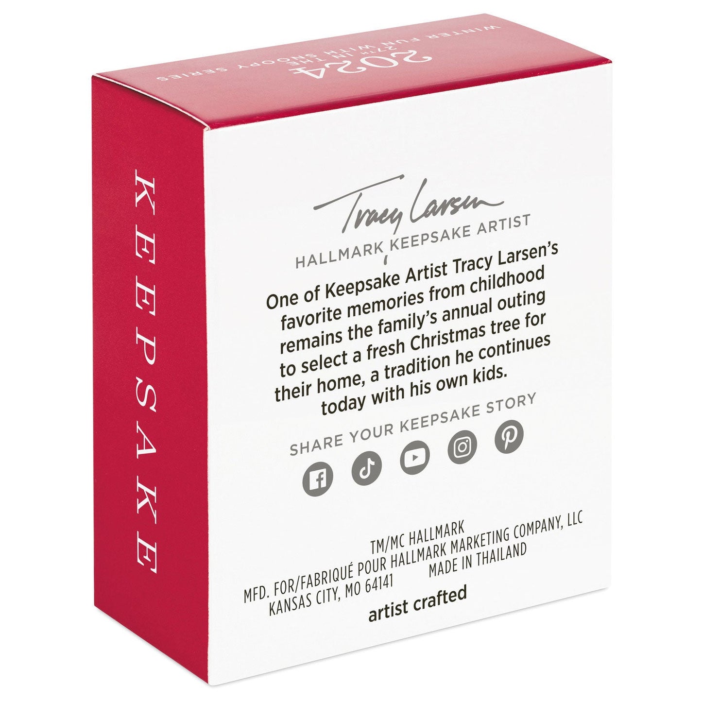 Mini Peanuts Winter Fun With Snoopy #27 2024 Keepsake Ornament, 1.02"