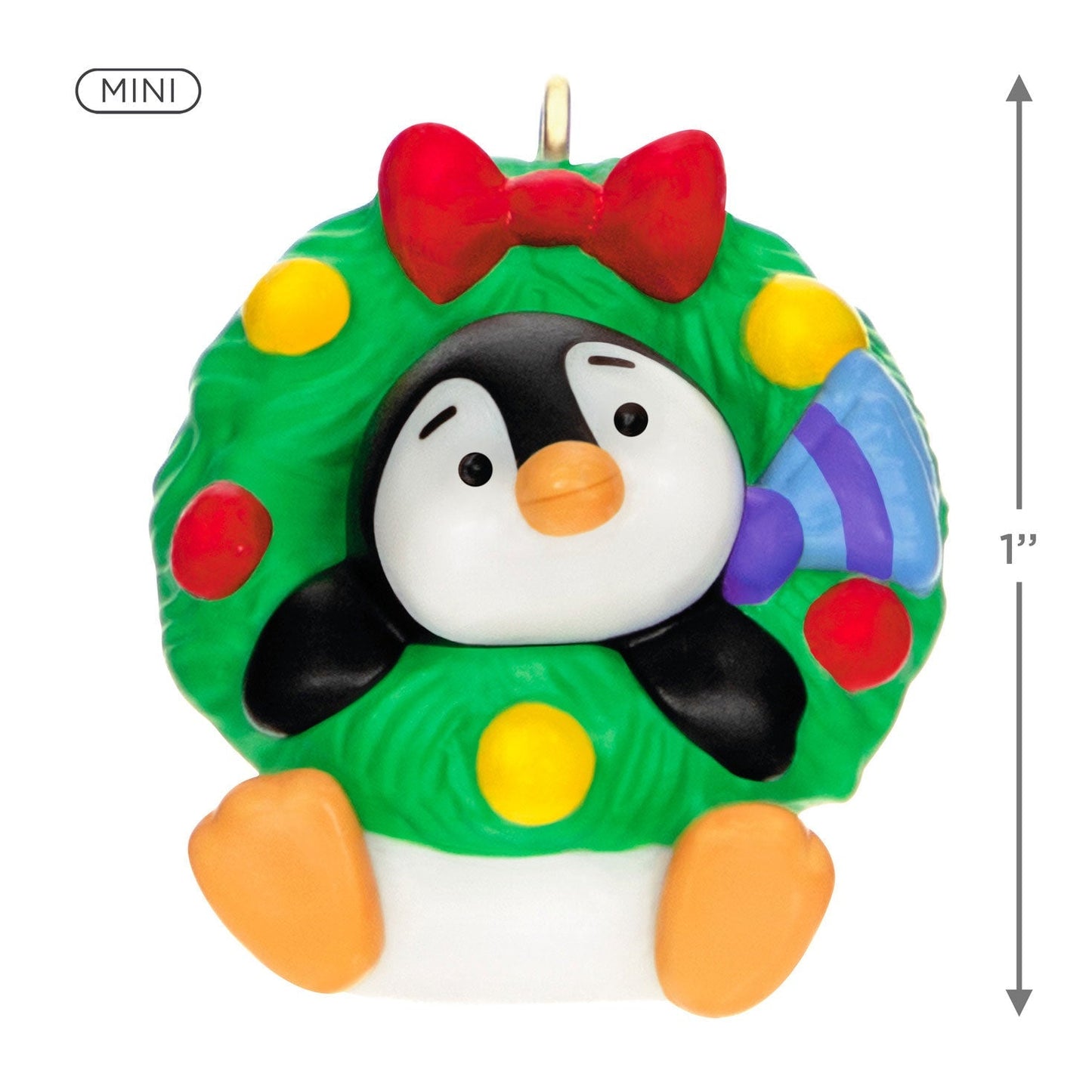 Mini Petite Penguins A Welcoming Wreath, 2023 Keepsake Ornament