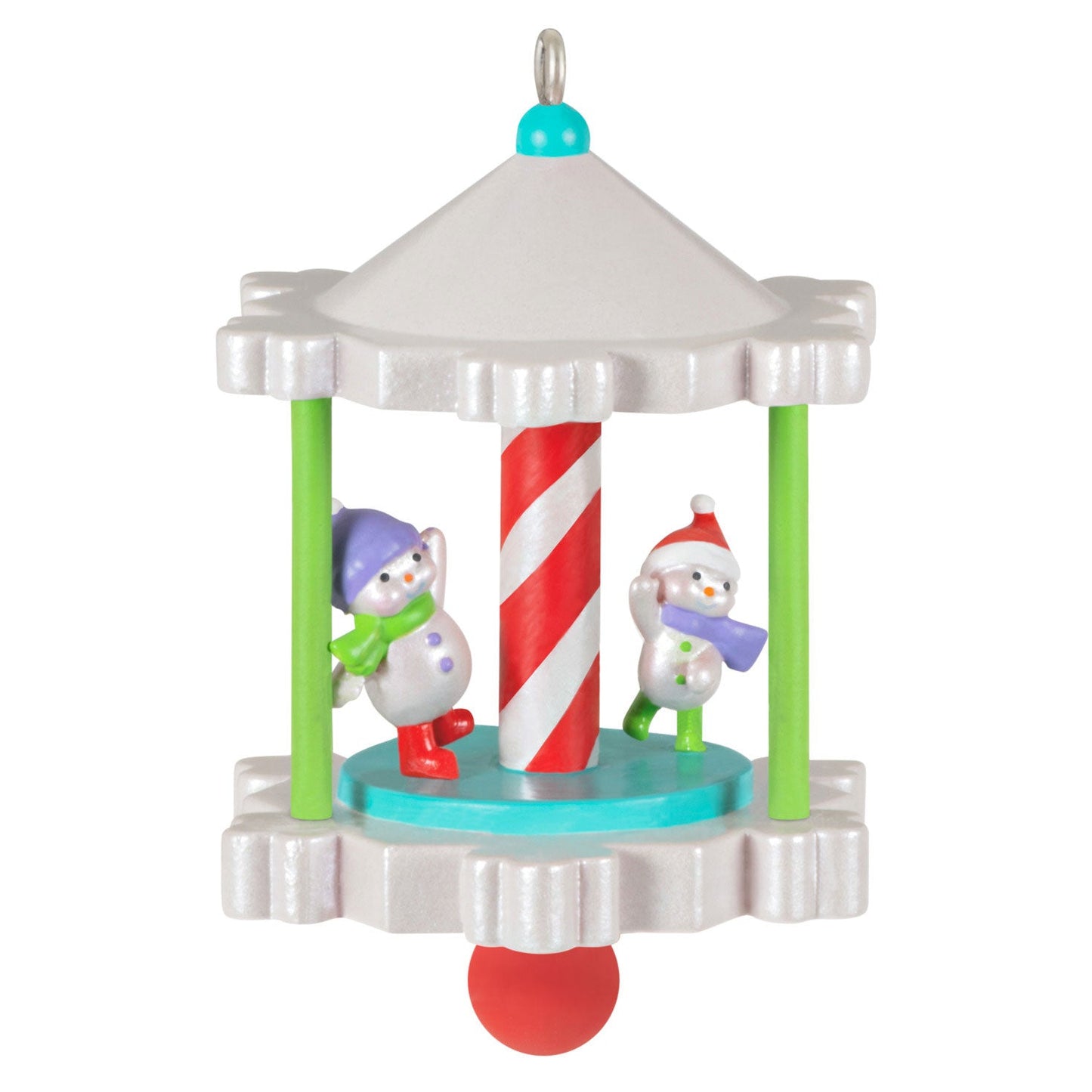 Mini Spinning Snowmen, 2023 Keepsake Ornament