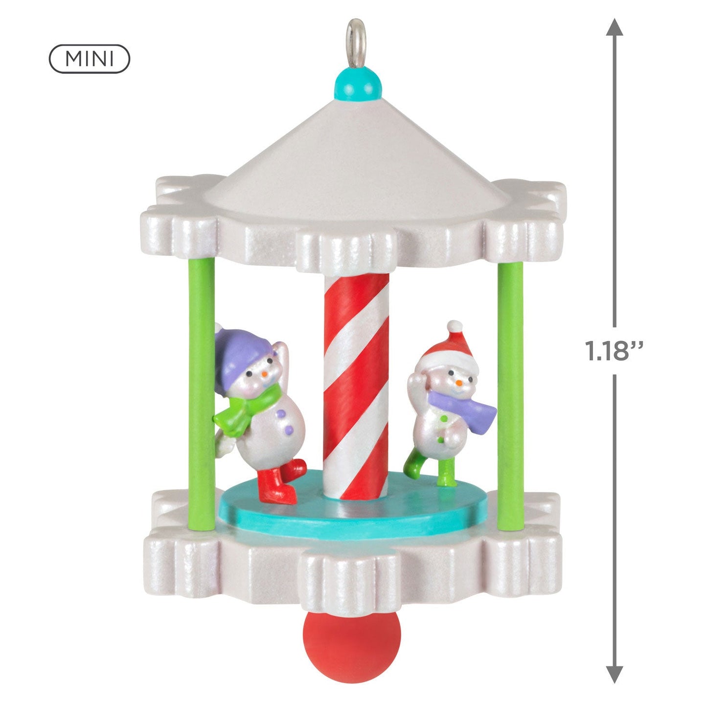 Mini Spinning Snowmen, 2023 Keepsake Ornament