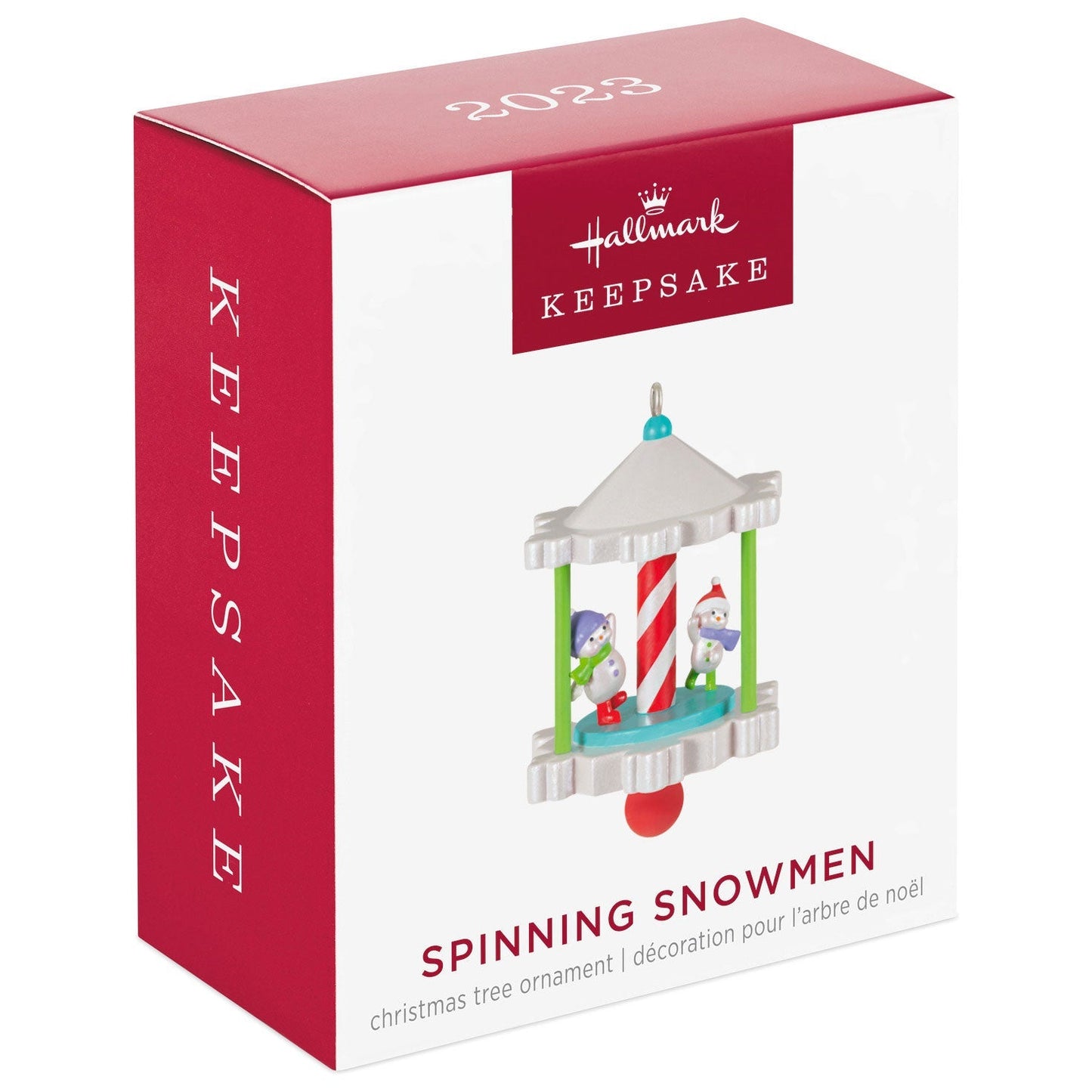 Mini Spinning Snowmen, 2023 Keepsake Ornament