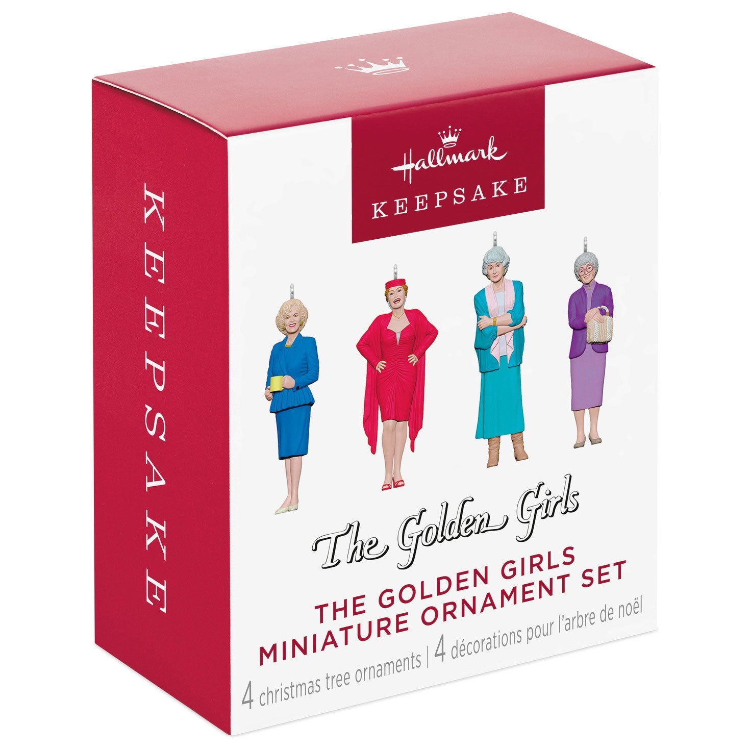 Mini The Golden Girls 2024 Keepsake Ornaments, Set of 4