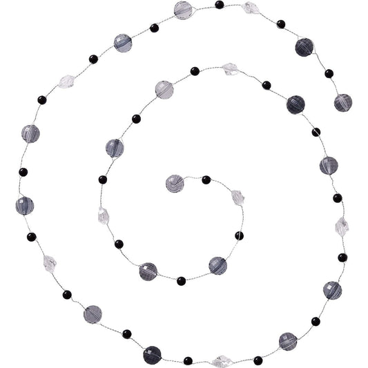 Miniature Silver Ball Christmas Tree Garland, 6'