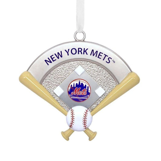 MLB New York Mets Home Plate Metal Hallmark Ornament
