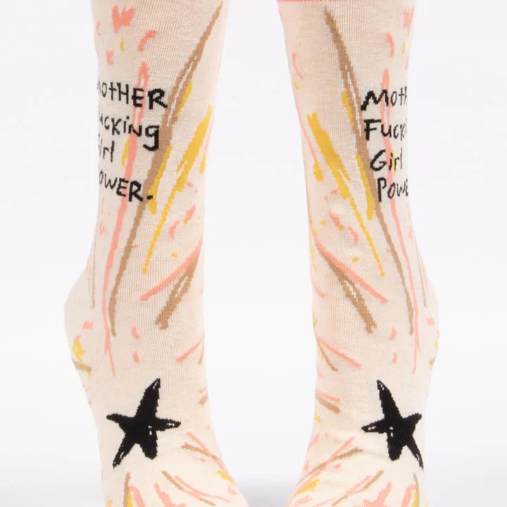 Mother Fucking Girl Power Crew Sock