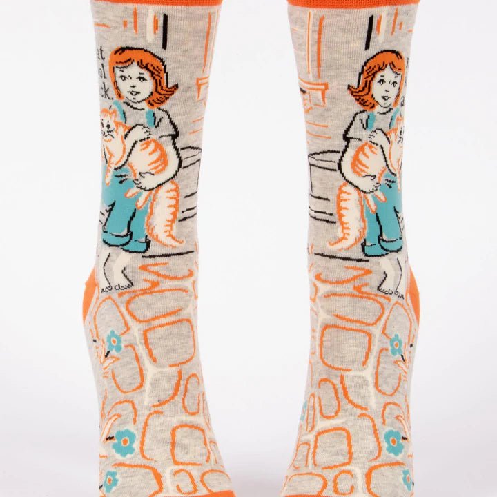 My Cat Is Cool as Fuck Crew Socks