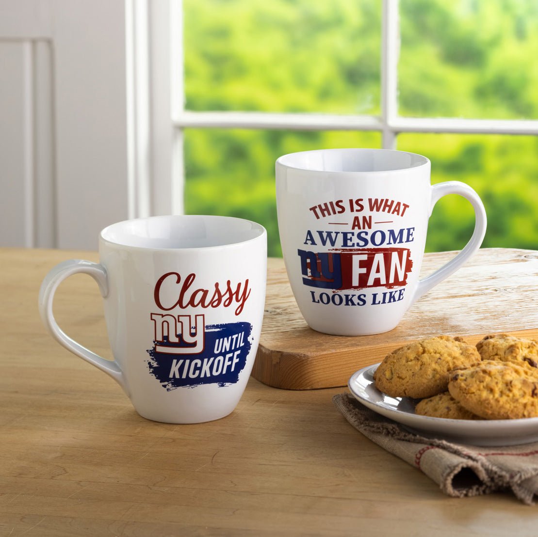 New York Giants, Ceramic Cup O'Java Gift Set, 17oz