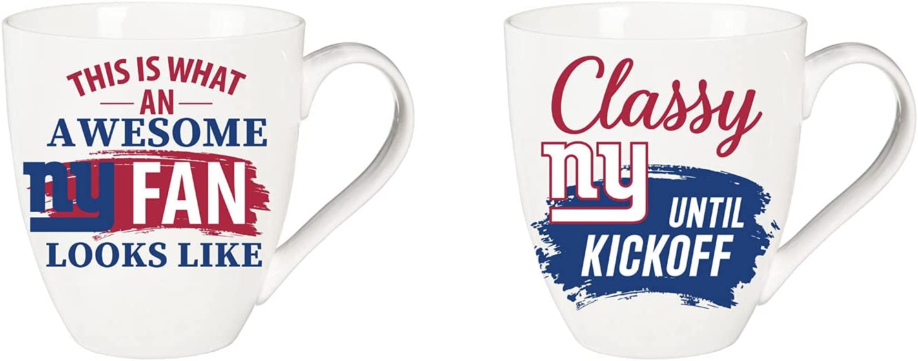 New York Giants, Ceramic Cup O'Java Gift Set, 17oz