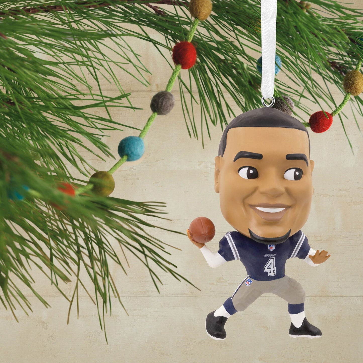 NFL Dak Prescott Dallas Cowboys Bouncing Buddy Ornament