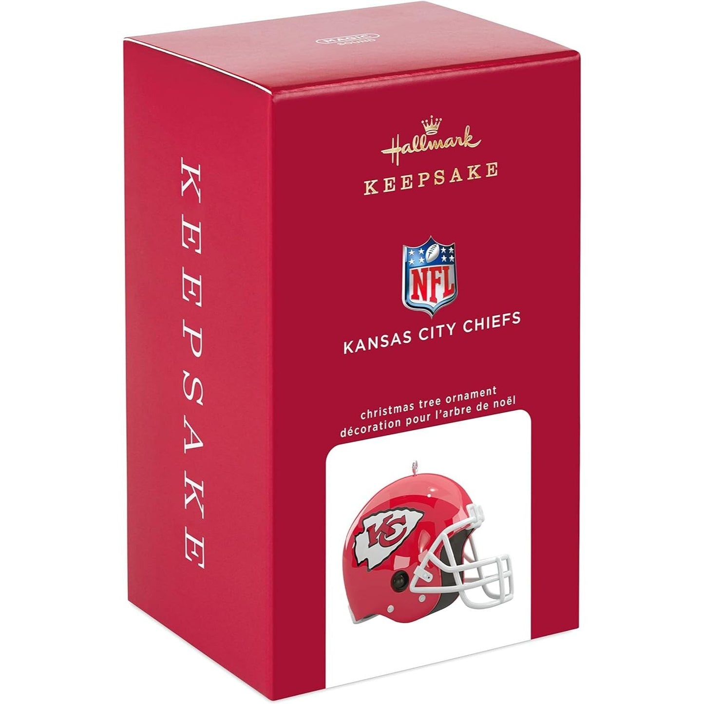 NFL Kansas City Chiefs Helmet With Sound Keepsake Ornament