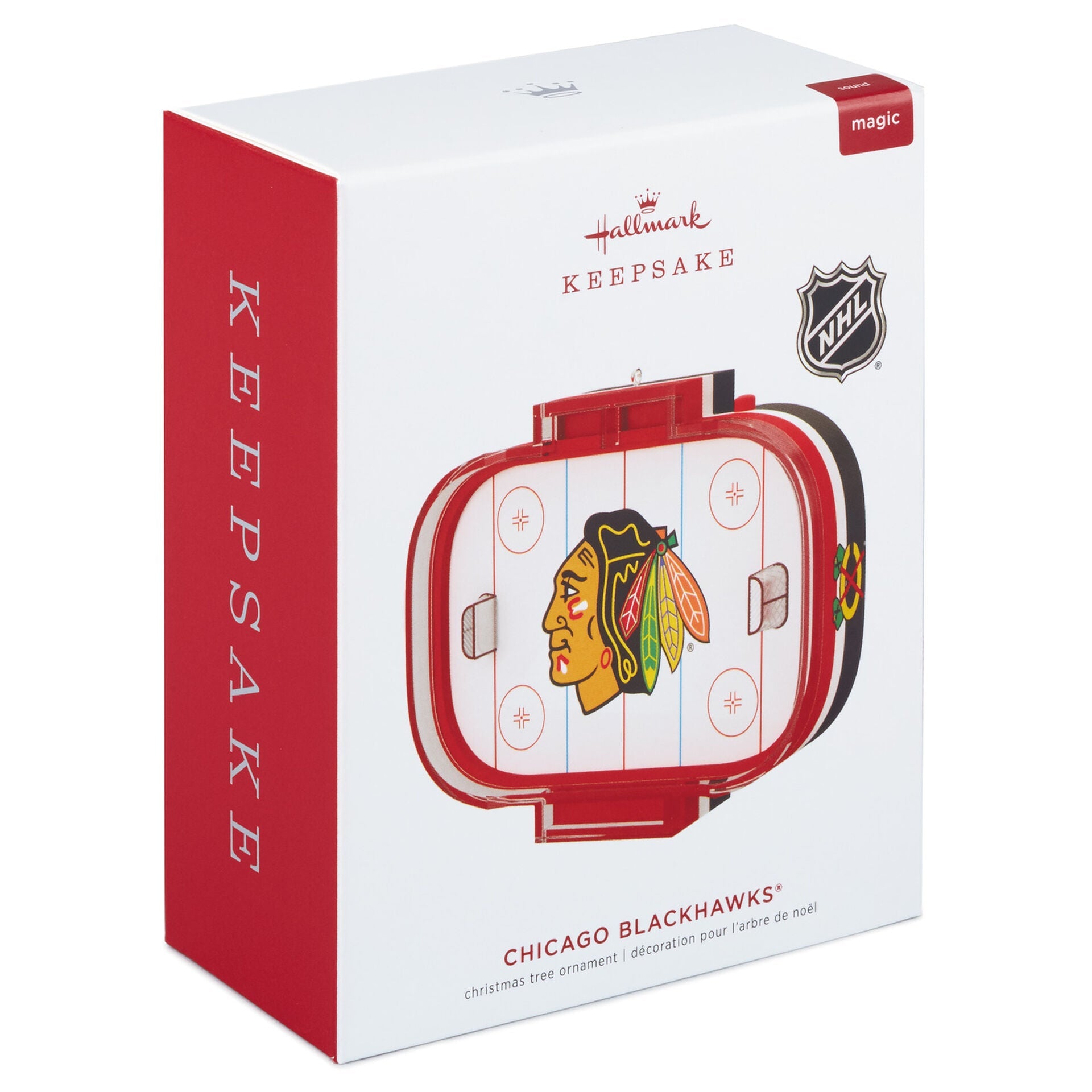 NHL Chicago Blackhawks Hockey Rink Keepsake Ornament