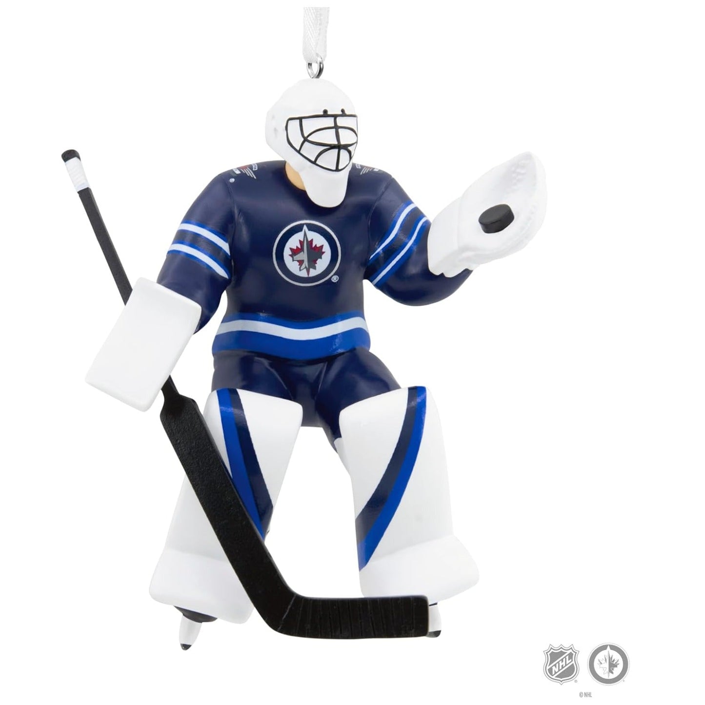 NHL Winnipeg Jets Goalie Figural Ornament