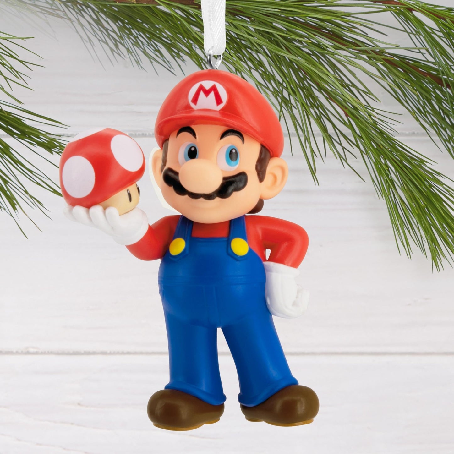 Nintendo Super Mario with Super Mushroom Hallmark Ornament