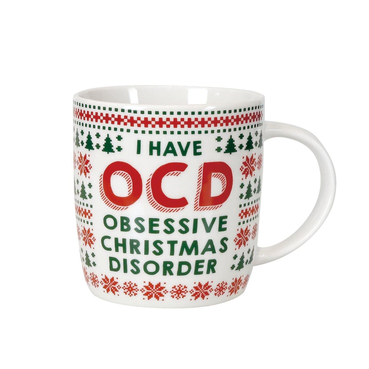 OCD Christmas Mug and Glasses Set, 12oz