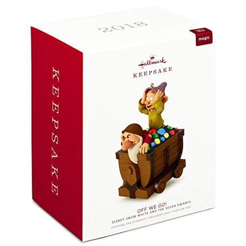 Off We Go!, Disney Snow White and the Seven Dwarfs, Music and Light 2018 Keepsake Ornament