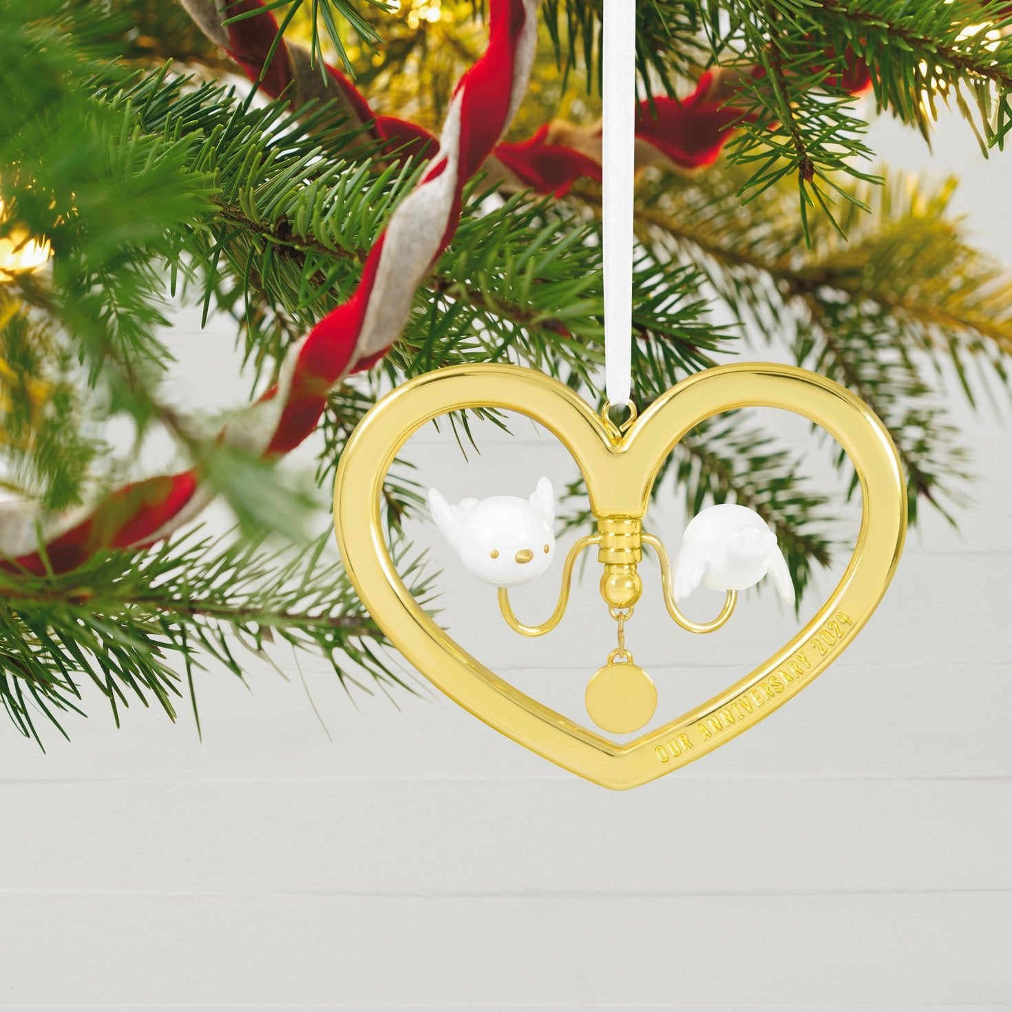 Our Anniversary 2024 Metal Keepsake Ornament