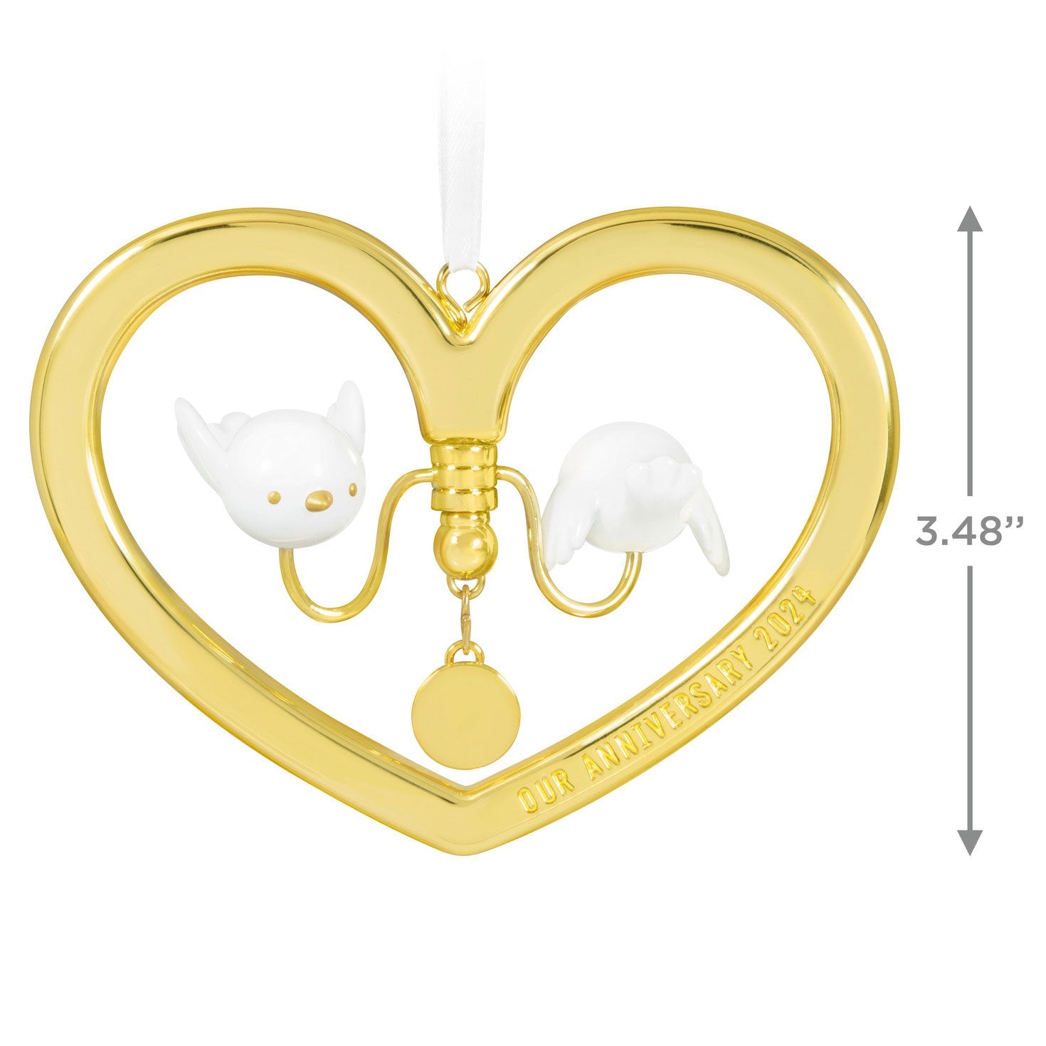 Our Anniversary 2024 Metal Keepsake Ornament