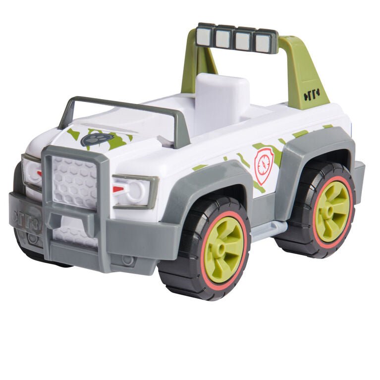 PAW Patrol Tracker Figurine with Jungle Cruiser