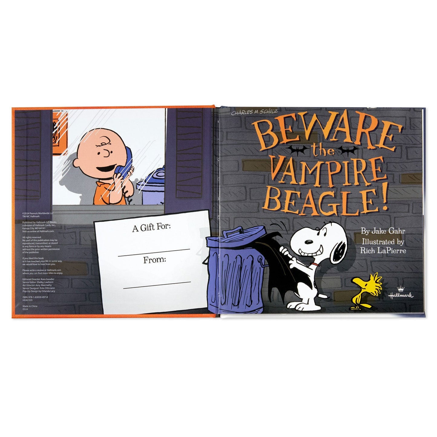 Peanuts® Beware the Vampire Beagle Hardcover Book
