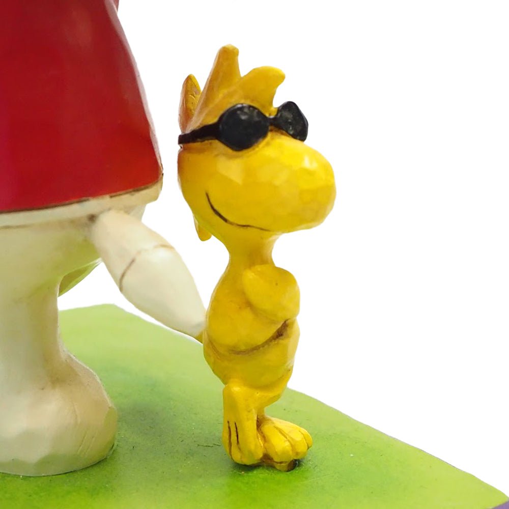 Peanuts by Jim Shore "Cool Pals" Joe Cool and Woodstock Figurine, 5" H