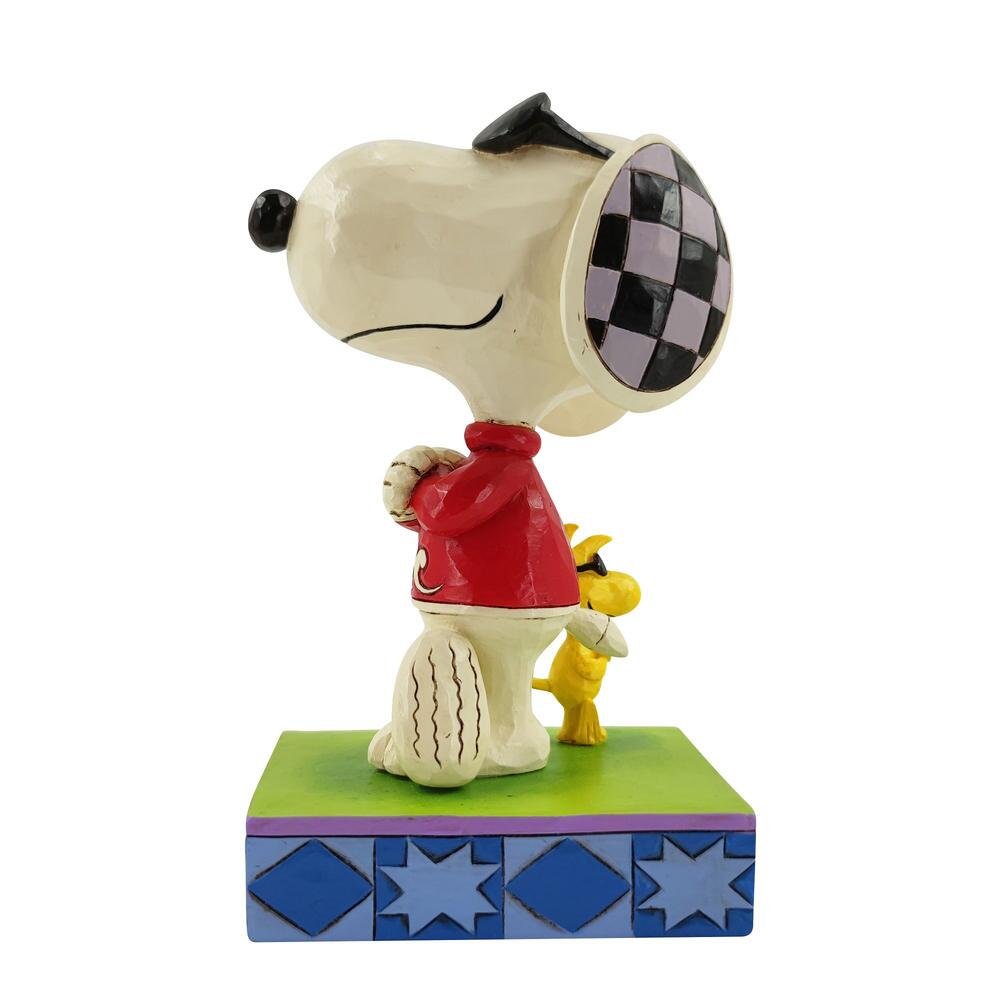 Peanuts by Jim Shore "Cool Pals" Joe Cool and Woodstock Figurine, 5" H
