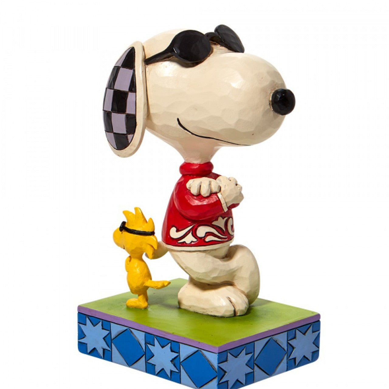 Peanuts by Jim Shore "Cool Pals" Joe Cool and Woodstock Figurine, 5" H
