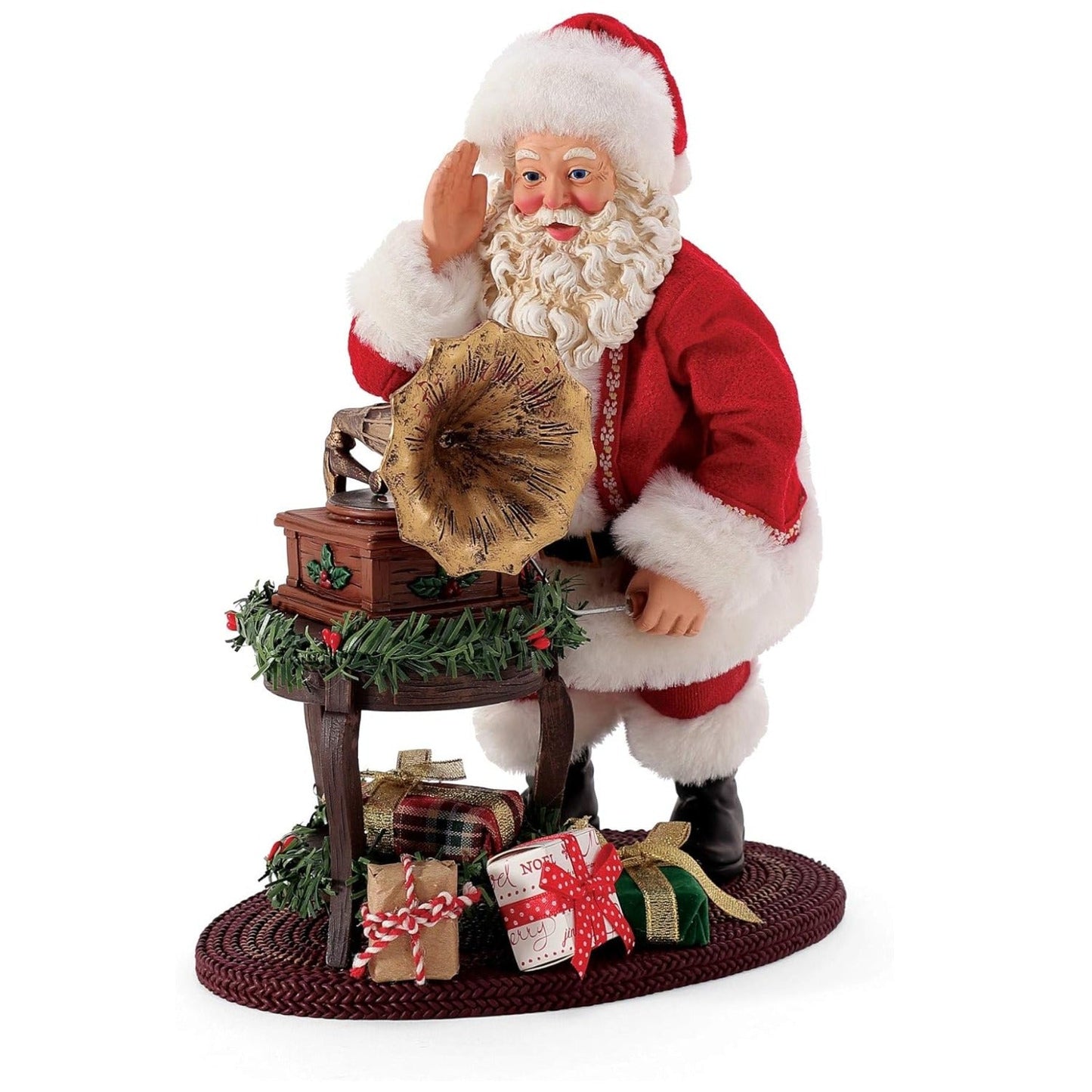 Possible Dreams Christmas Traditions Santa We Wish You a Merry Musical Figurine, 9"