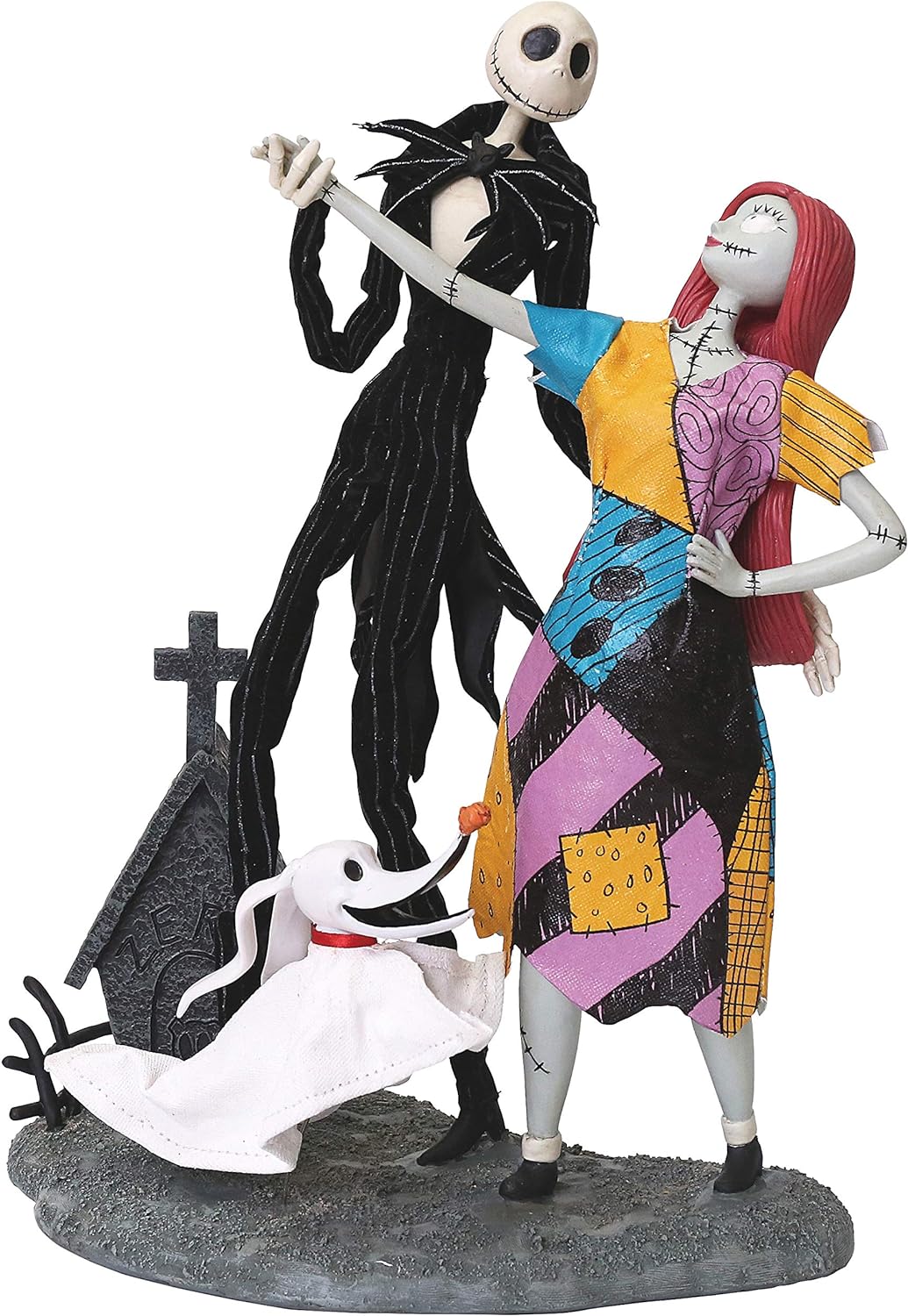 Possible Dreams Disney Nightmare Before Christmas Jack, Sally and Zero Figurine, 12.5"