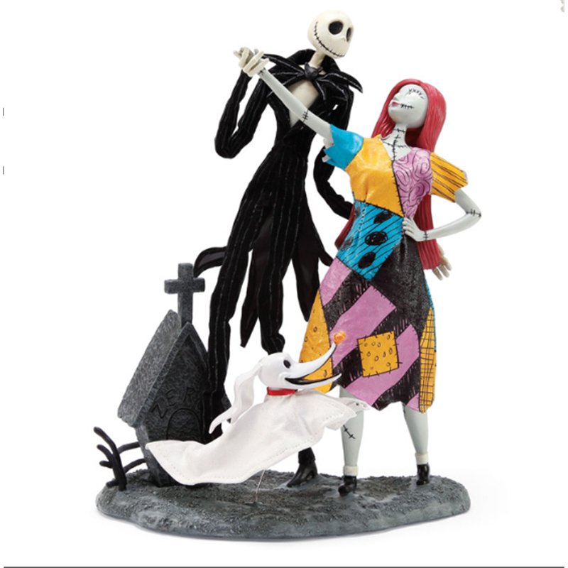Possible Dreams Disney Nightmare Before Christmas Jack, Sally and Zero Figurine, 12.5"
