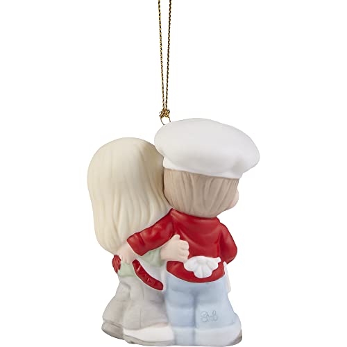 Precious Moments 221004 Our First Christmas Together 2022 Dated Couple Bisque Porcelain Ornament