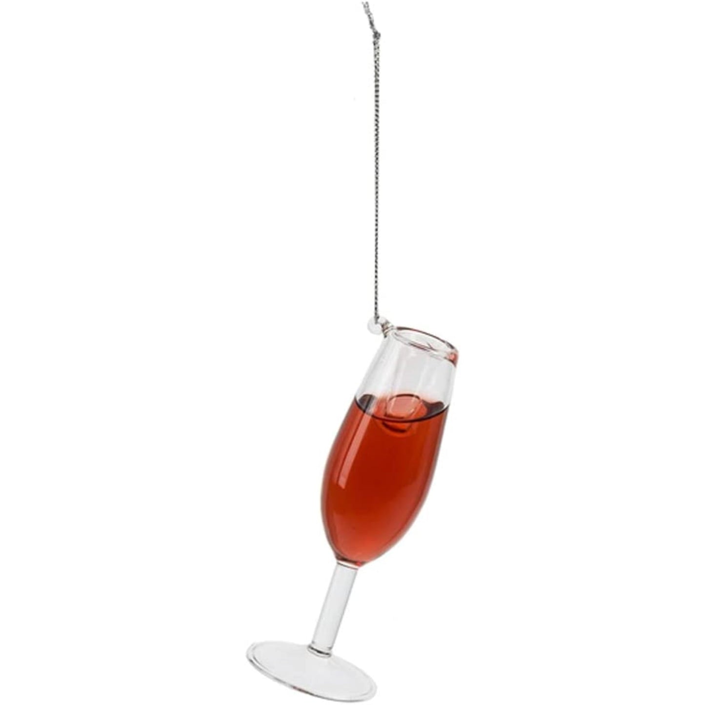 Prosec Ho Ho Ho Wine Glass Hanging Christmas Tree Ornament