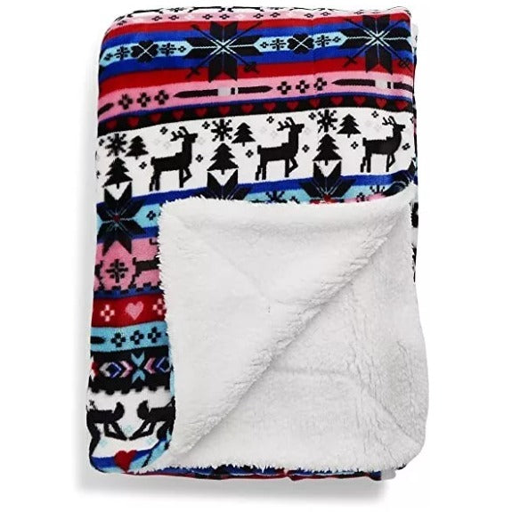 Vera Bradley Cozy Life Nordic Stripe Fleece Throw Blanket