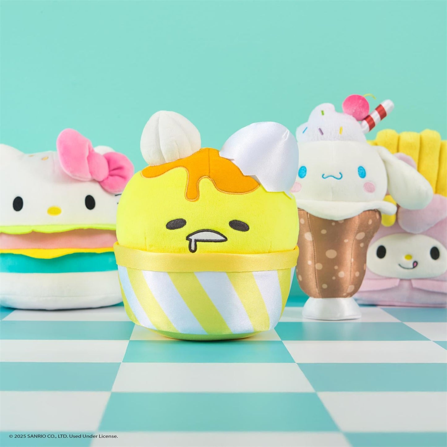 Sanrio Hello Kitty and Friends Hello Kitty Hamburger Plush, 8”