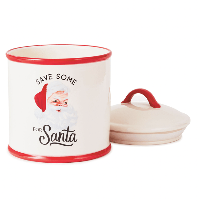 "Save Some For Santa" Ceramic Cookie Jar