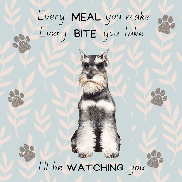 Schnauzer Oven Mitt Set