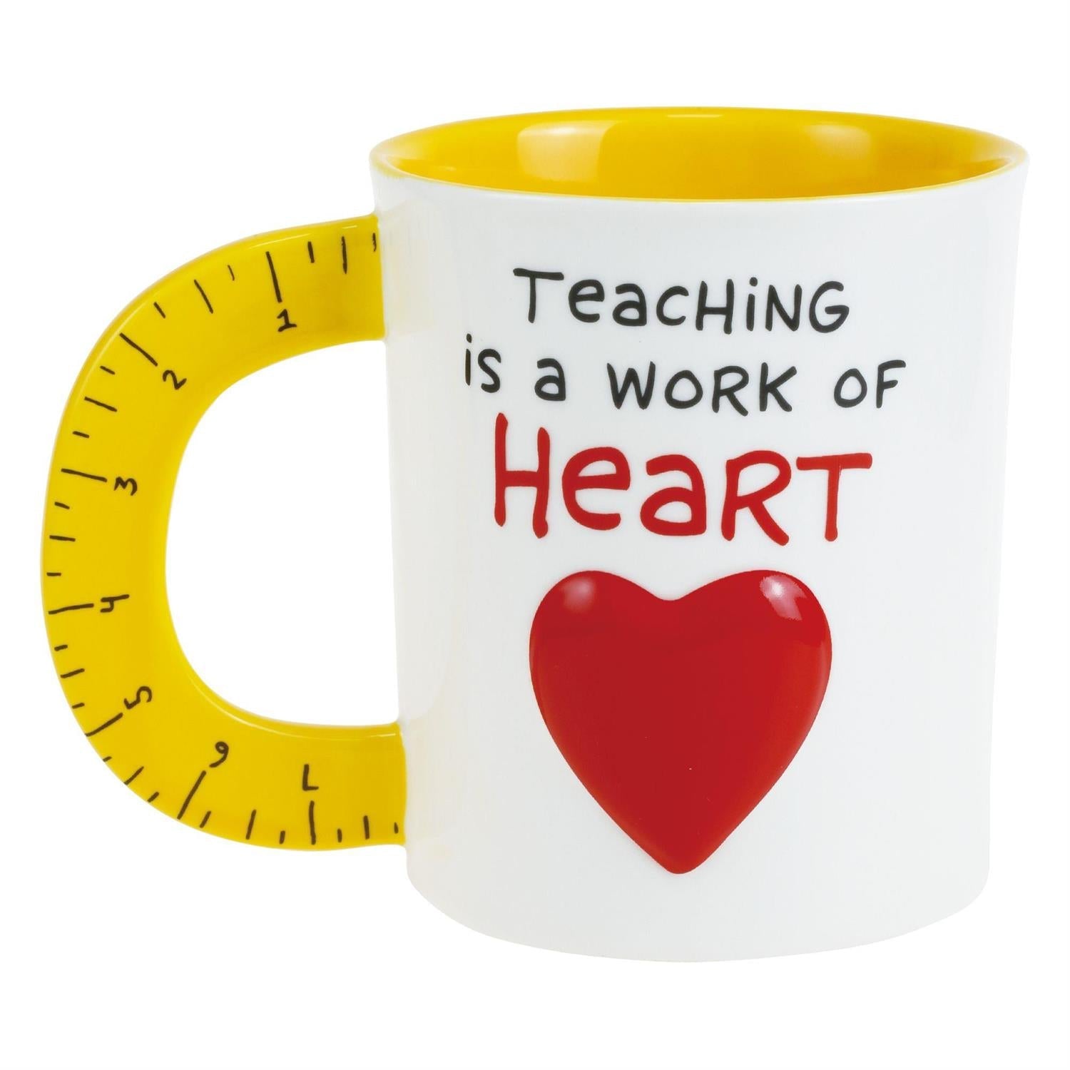 Sculpted Ruler Teacher Mug, 16oz.