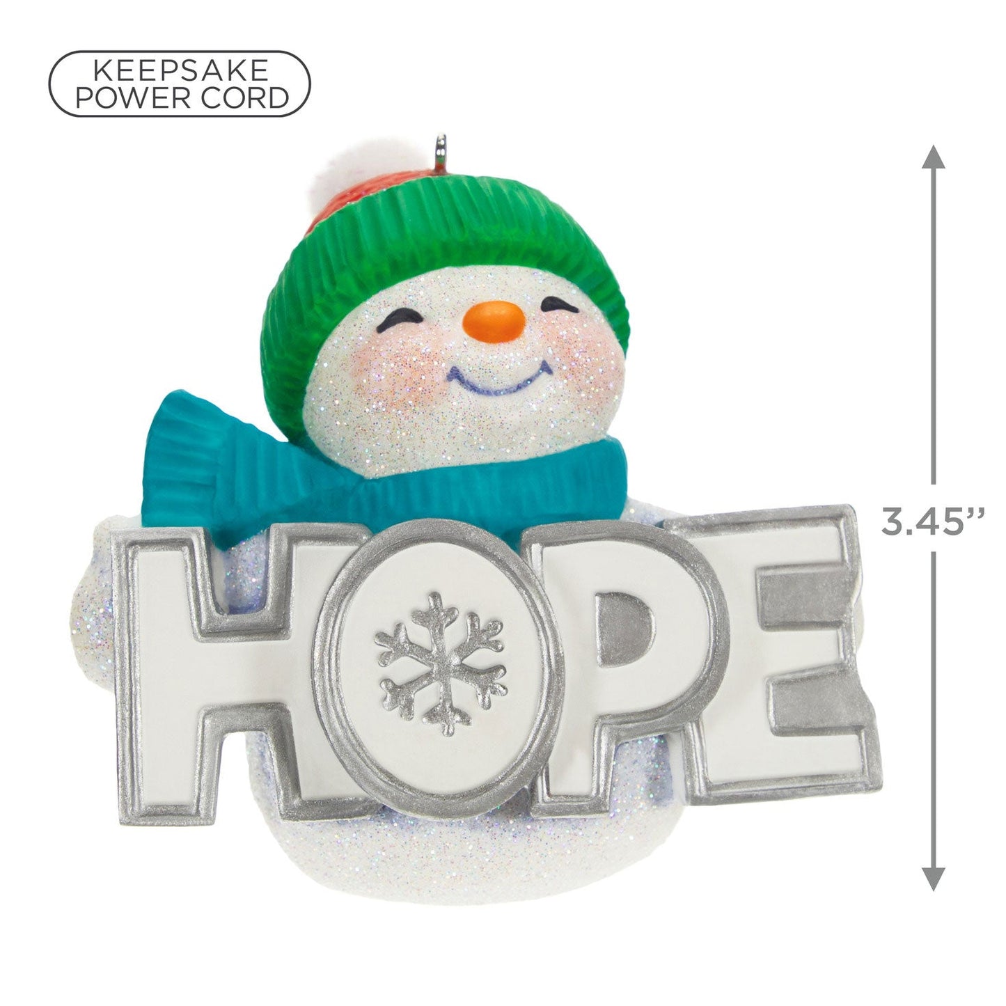 Season of Hope Snowman, 2023 Keepsake Ornament With Light