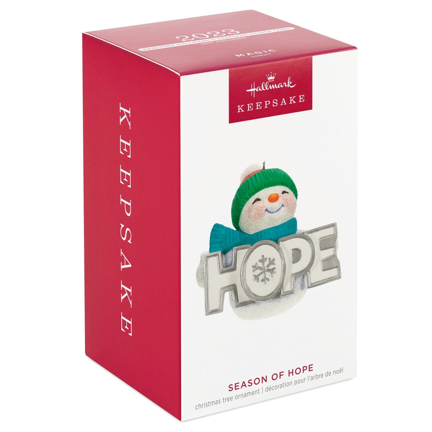 Season of Hope Snowman, 2023 Keepsake Ornament With Light