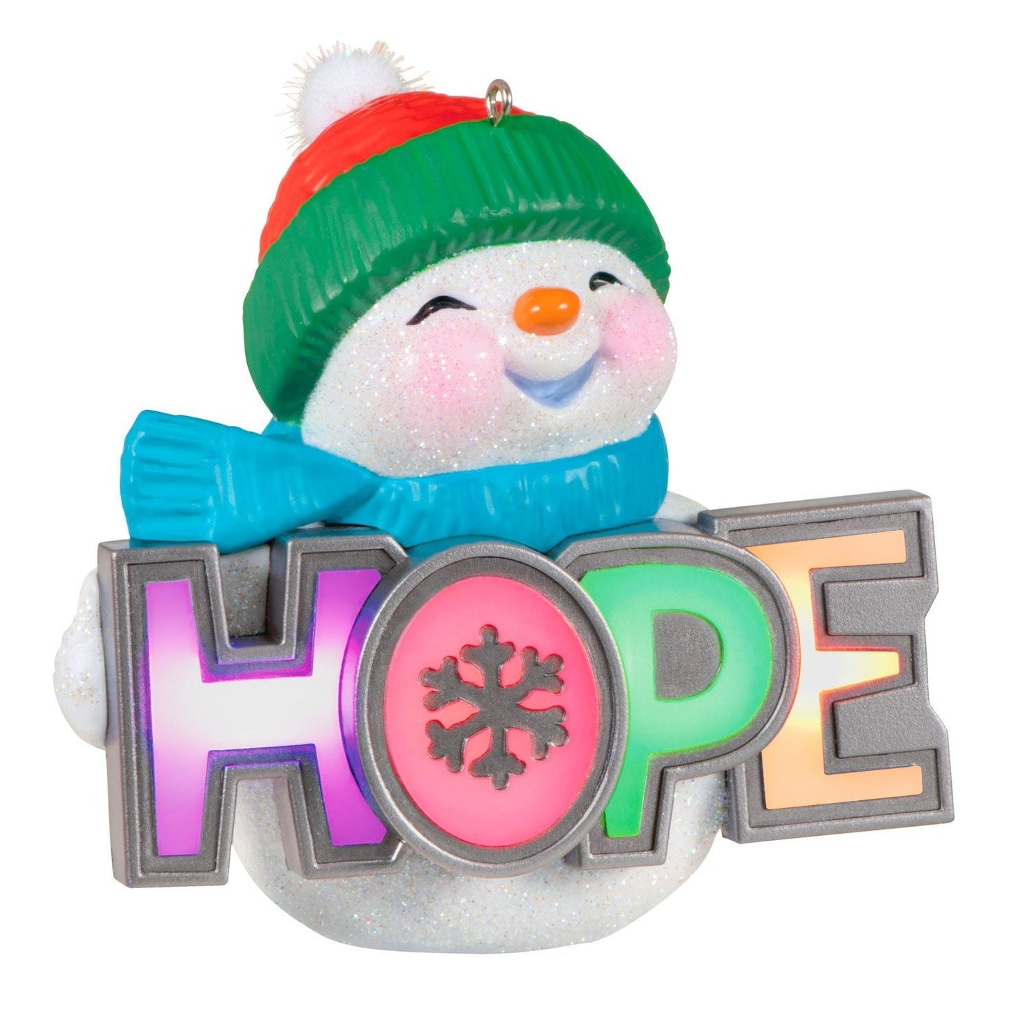 Season of Hope Snowman, 2023 Keepsake Ornament With Light