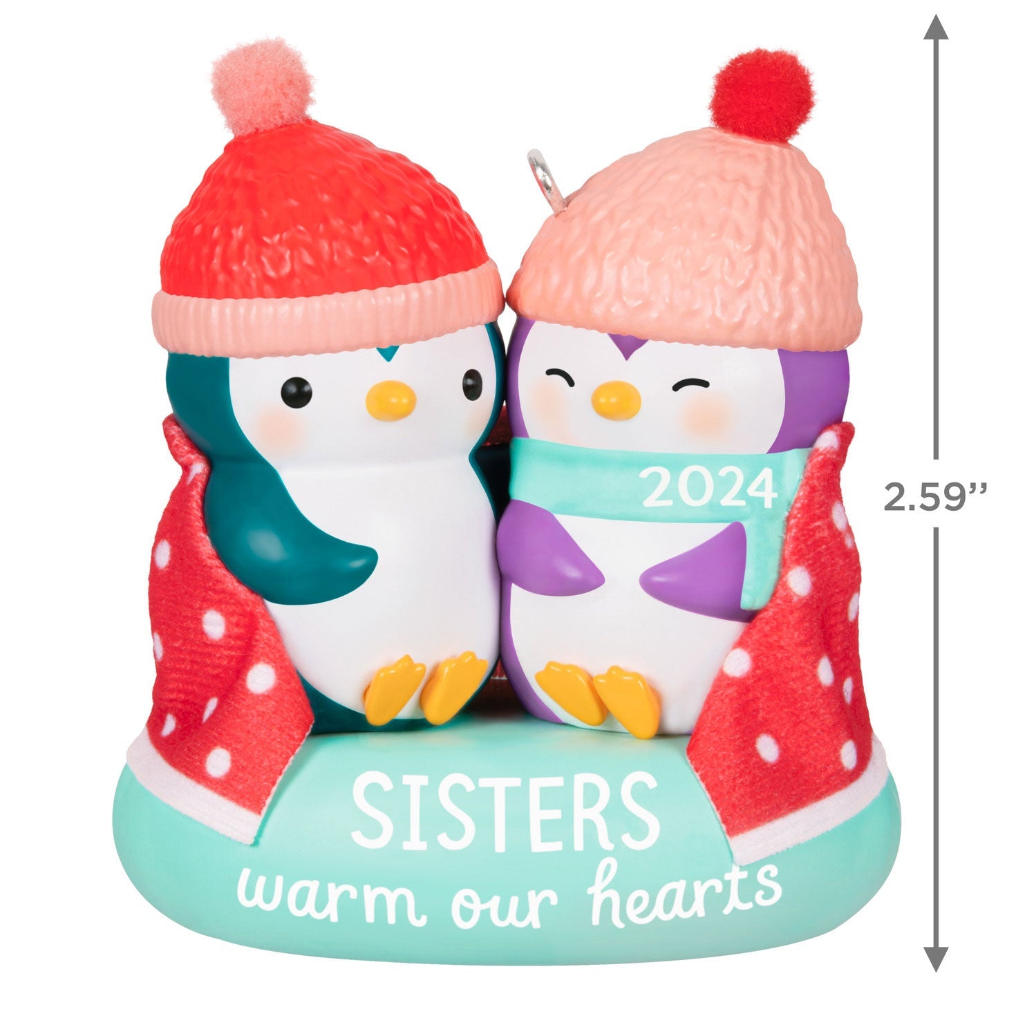 Sisters Warm Our Hearts 2024 Keepsake Ornament