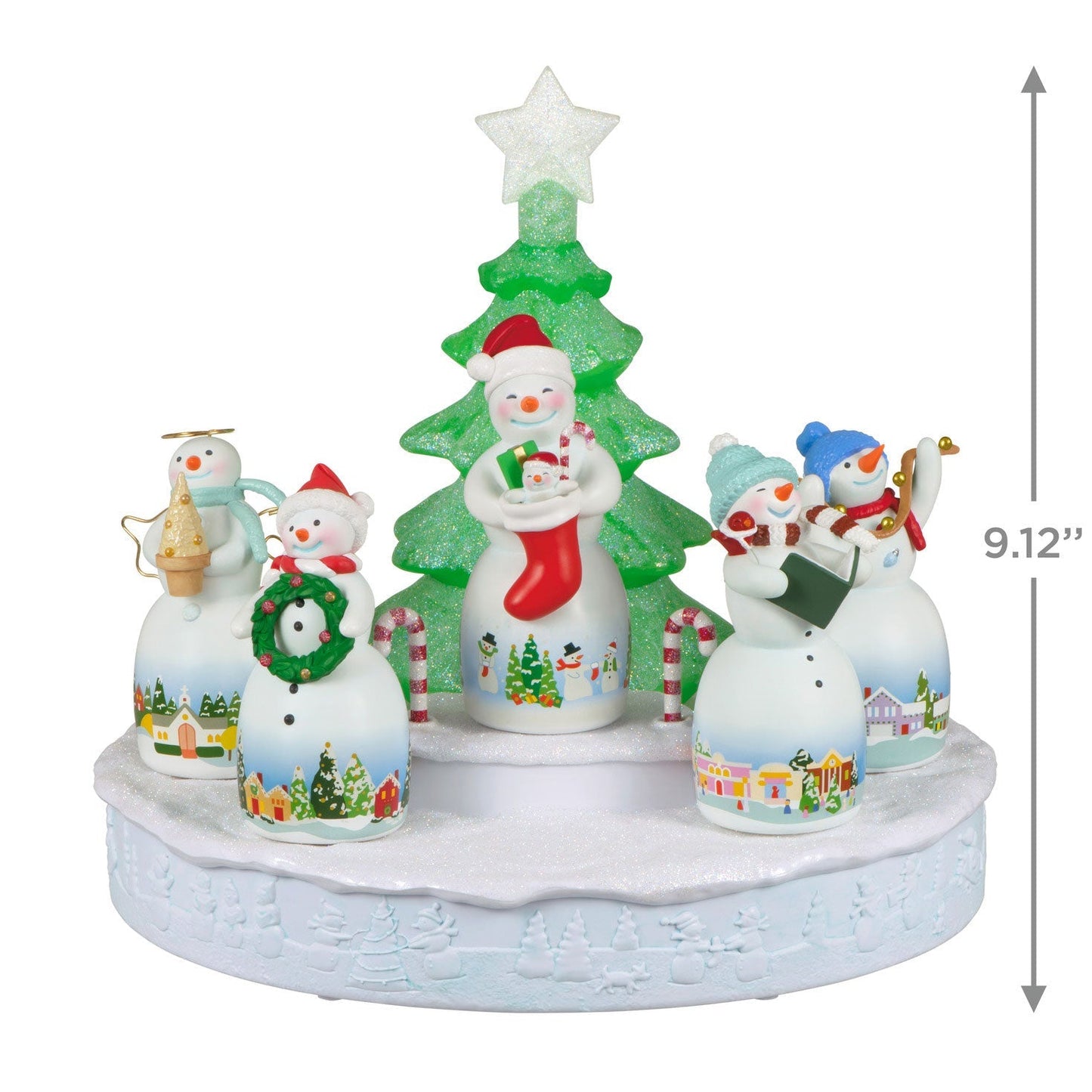 Snowtop Lodge Christmas Concert Tabletop Decoration With Light and Sound