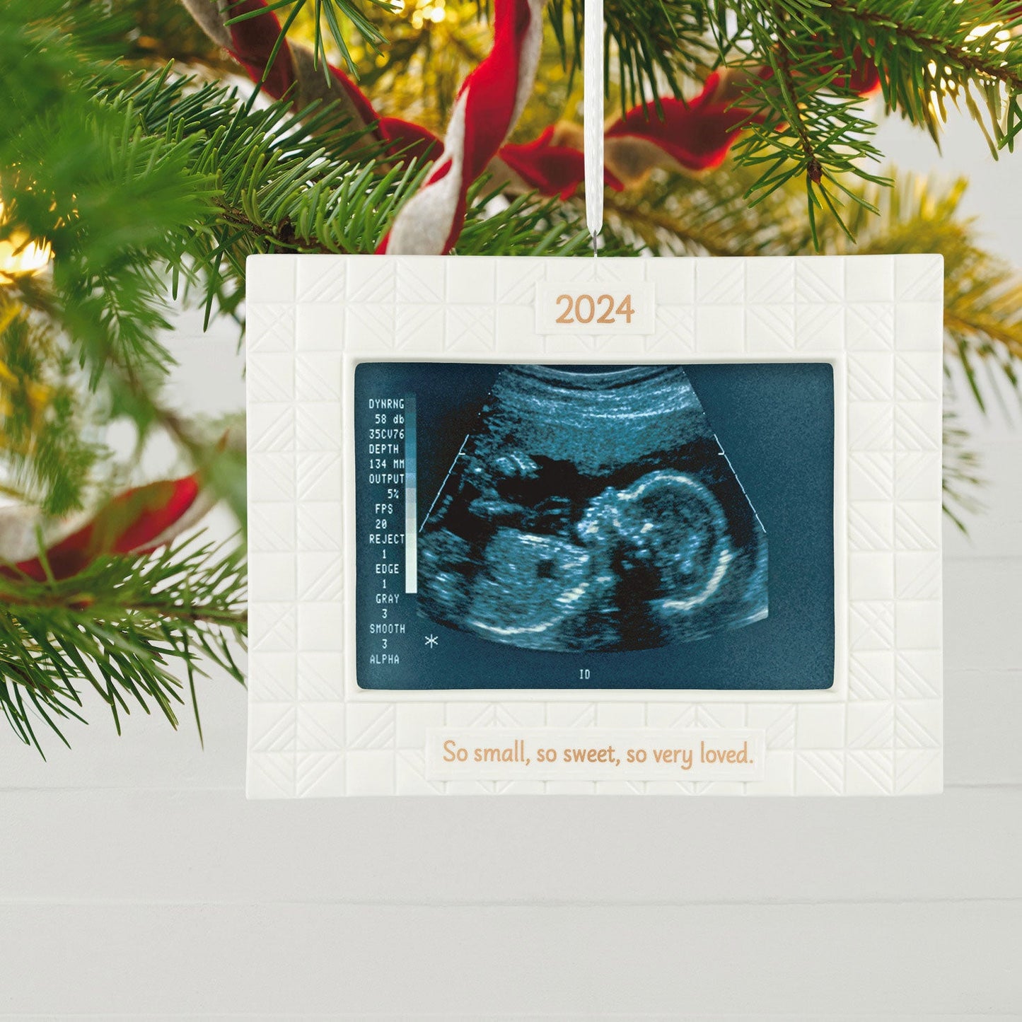 So Very Loved 2024 Porcelain Photo Frame Keepsake Ornament