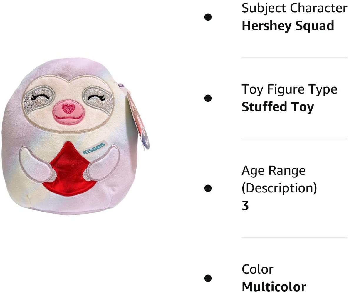 Squishmallows Hershey's Taylor The Sloth Kisses 8"